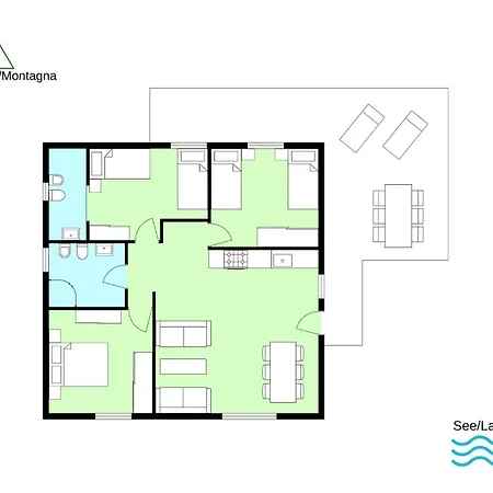 Daire Rose Rossa Roselina Terrassen Og